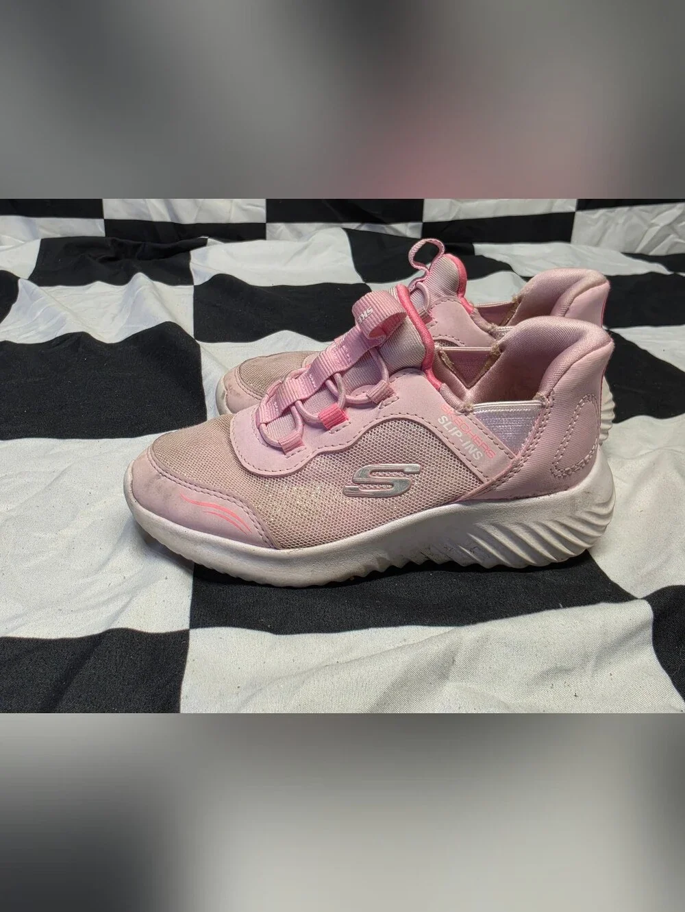 Skechers Pink Kids Slip-On Athletic Sneakers